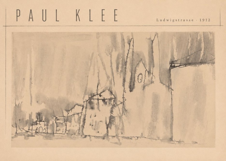 Paul Klee Ludwigstrasse No4 - Plakát