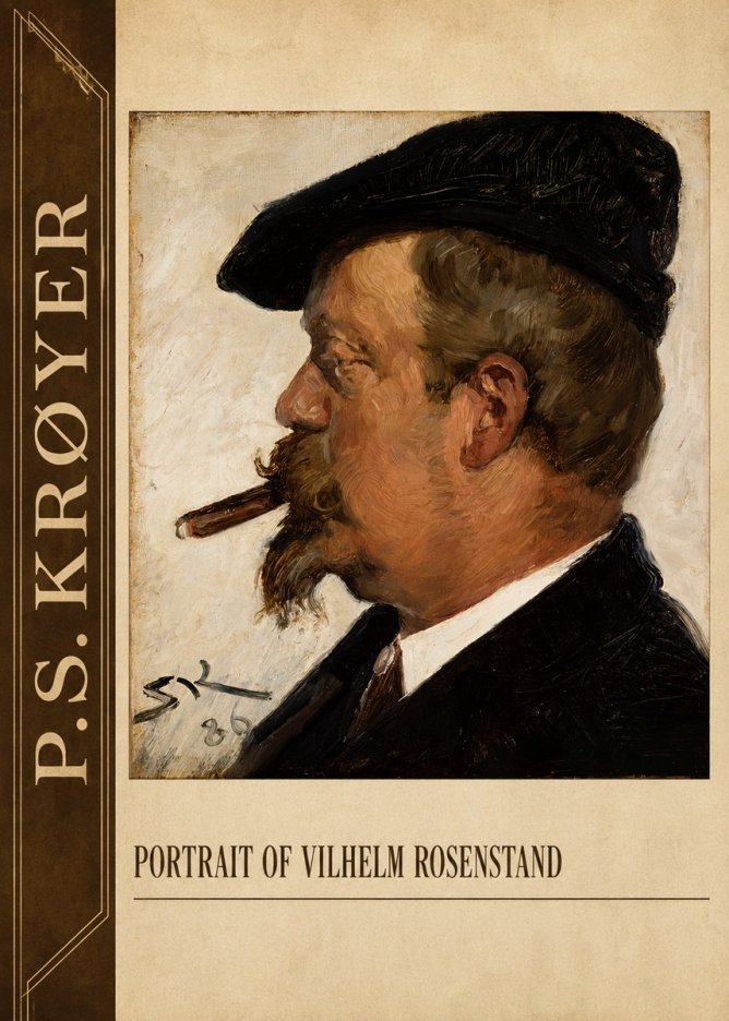 P.S. Krøyer Portrait of Vilhelm Rosenstand No2 - Plakát