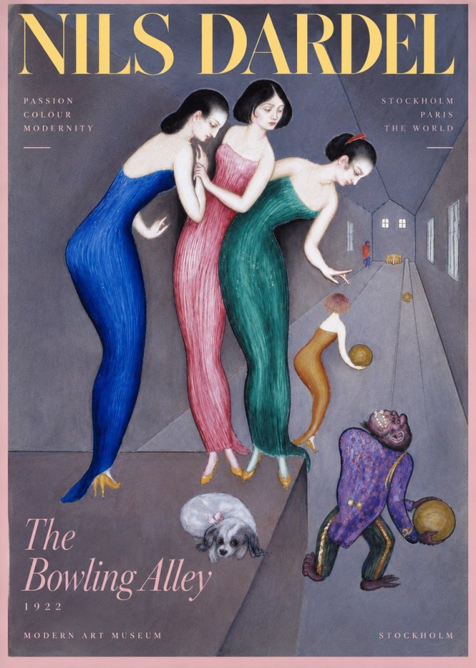 Nils Dardel Three Graces No5 - Plakát