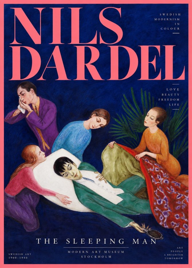 Nils Dardel The Sleeping Man No2 - Plakát