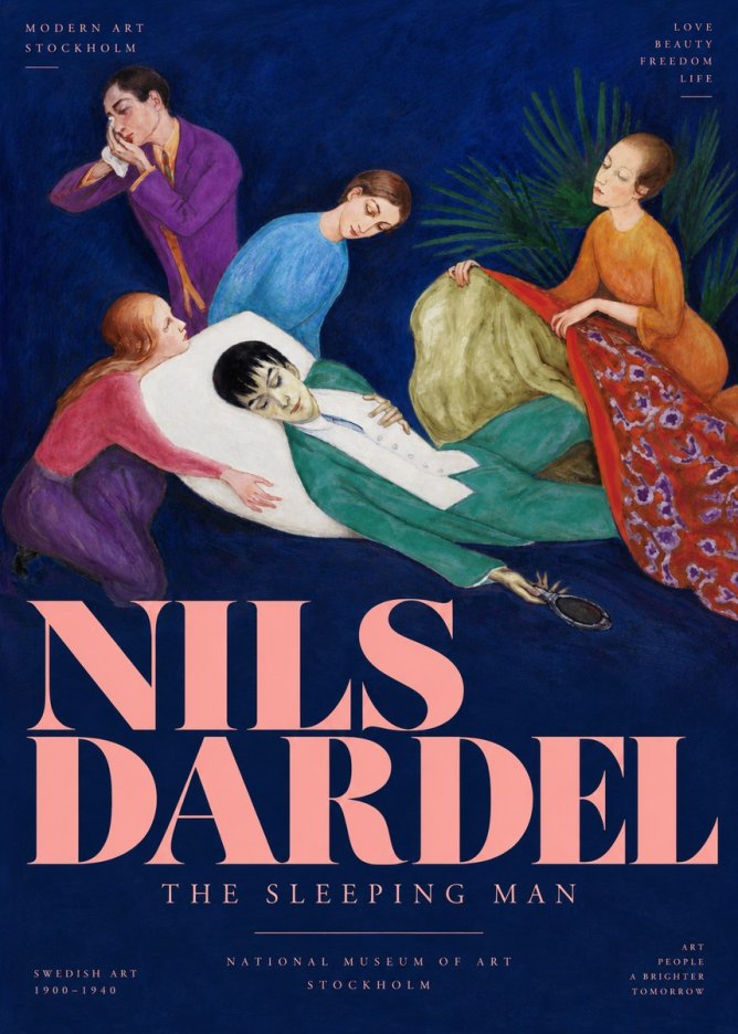 Nils Dardel The Sleeping Man No4 - Plakát