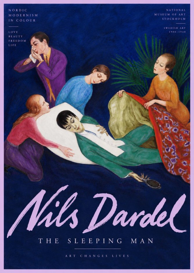 Nils Dardel The Sleeping Man No6 - Plakát
