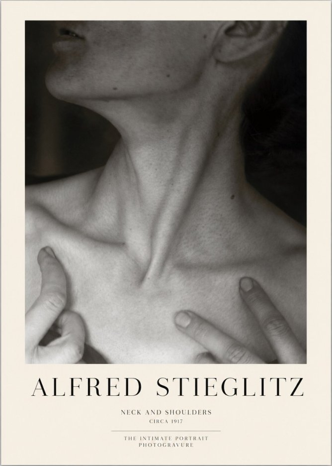 Alfred Stieglitz Neck and Shoulders No1 - Plakát
