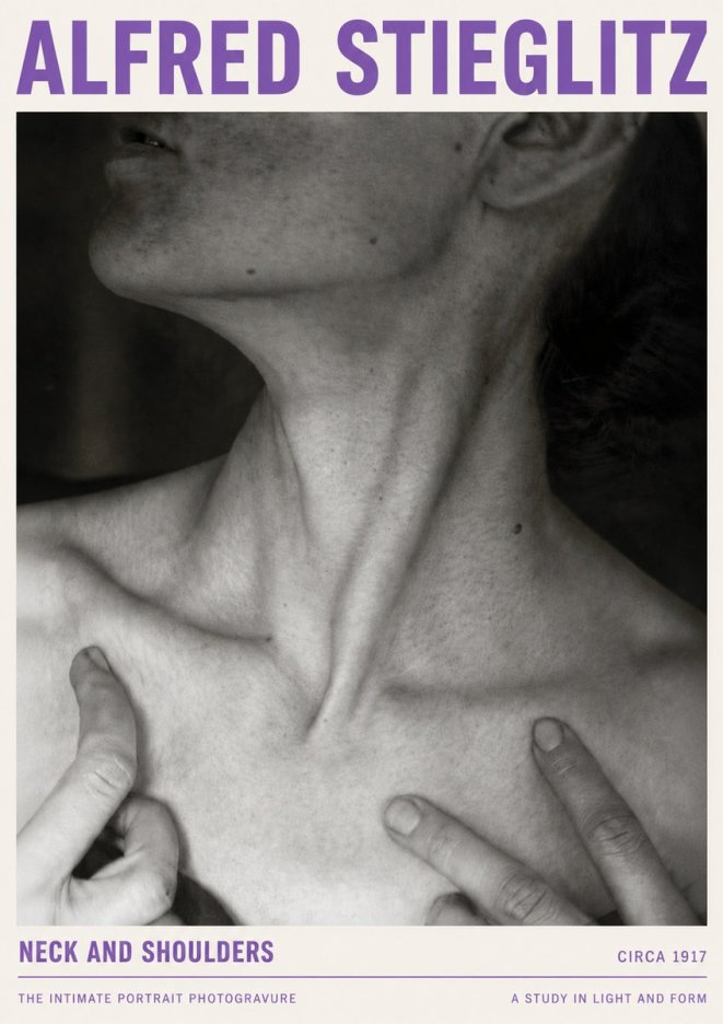Alfred Stieglitz Neck and Shoulders No4 - Plakát