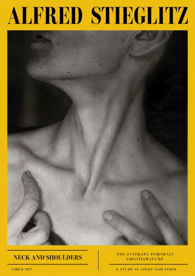 Alfred Stieglitz Neck and Shoulders No6 - Plakát
