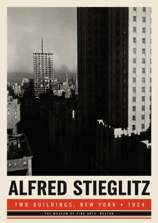 Alfred Stieglitz Two Buildings, New York No6 - Plakát