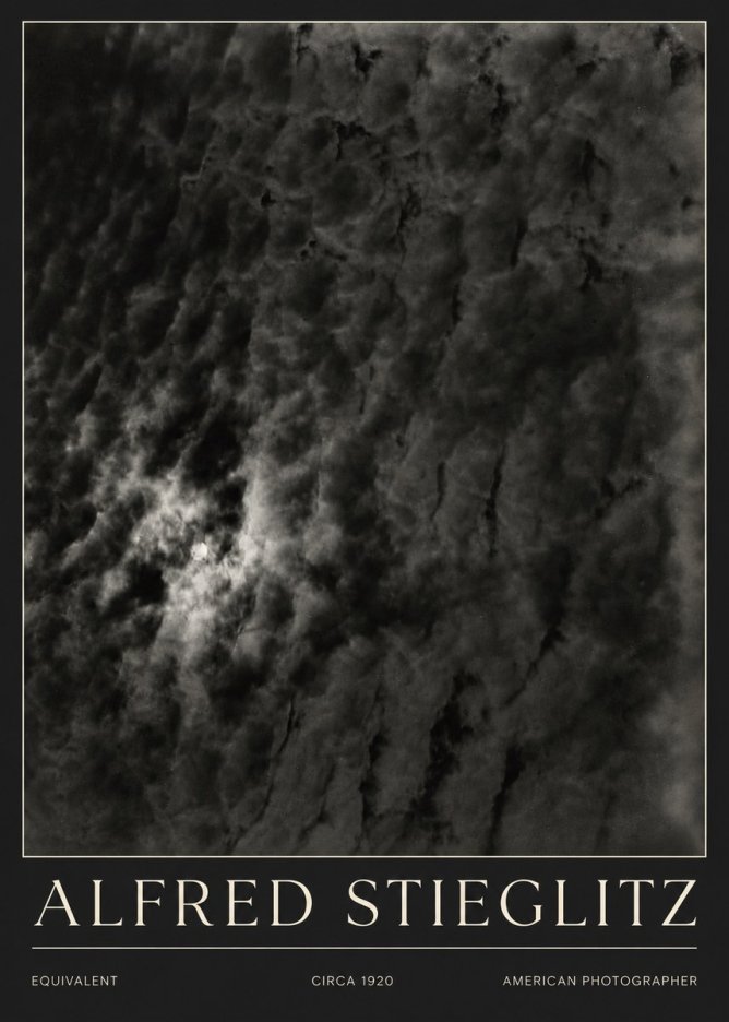 Alfred Stieglitz Equivalent II No5 - Plakát