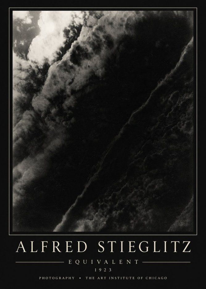 Alfred Stieglitz Equivalent III No6 - Plakát