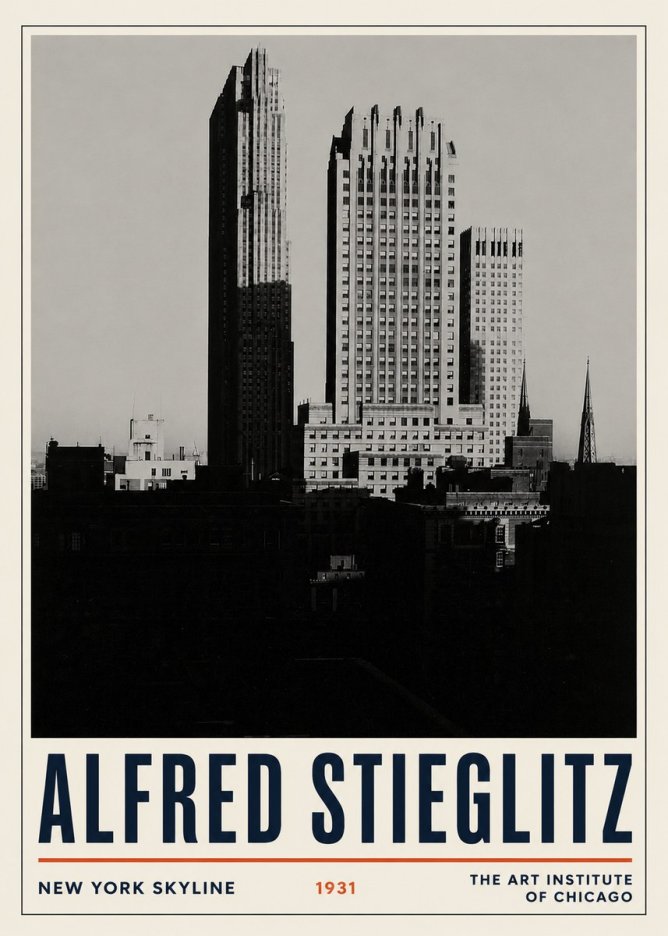 Alfred Stieglitz New York Skyline No3 - Plakát