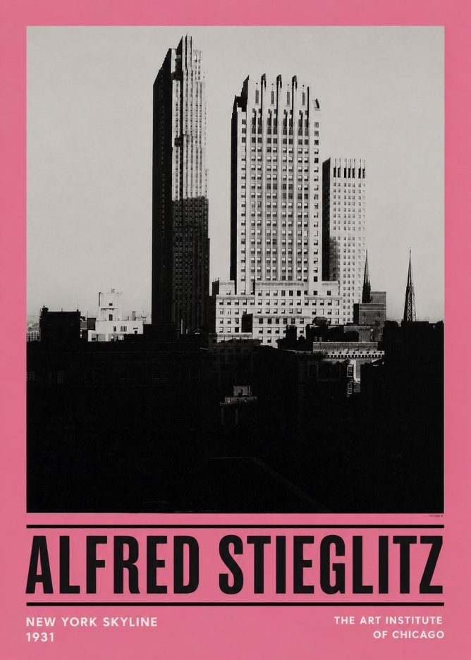 Alfred Stieglitz New York Skyline No4 - Plakát