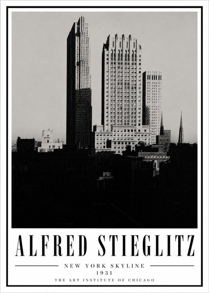 Alfred Stieglitz New York Skyline No5 - Plakát