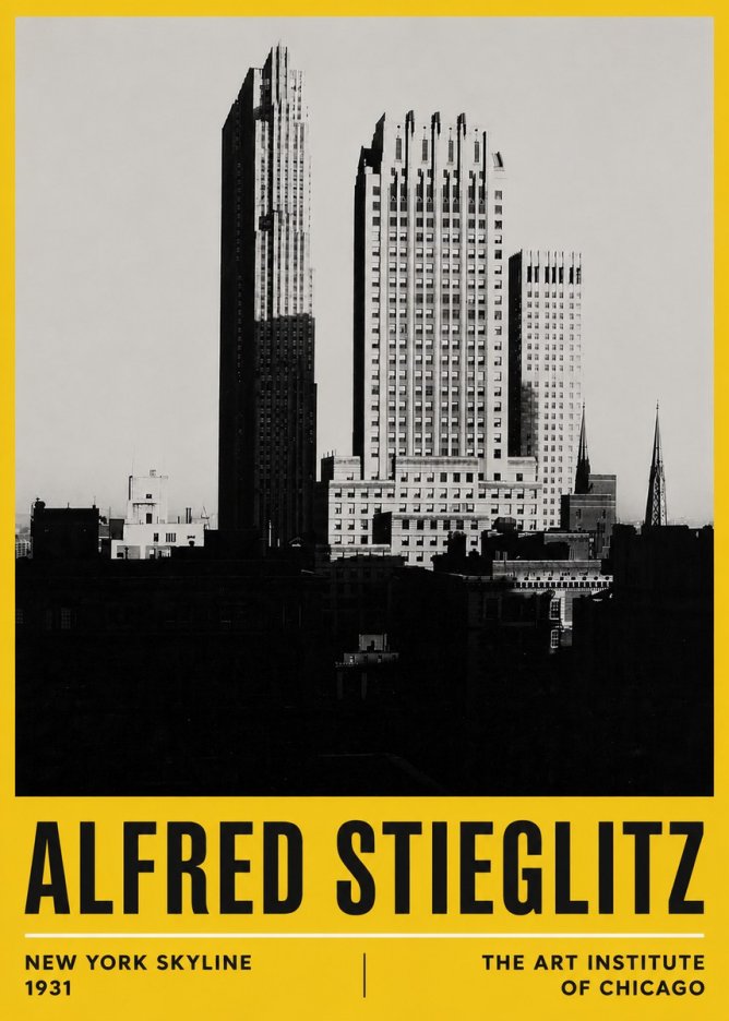Alfred Stieglitz New York Skyline No6 - Plakát