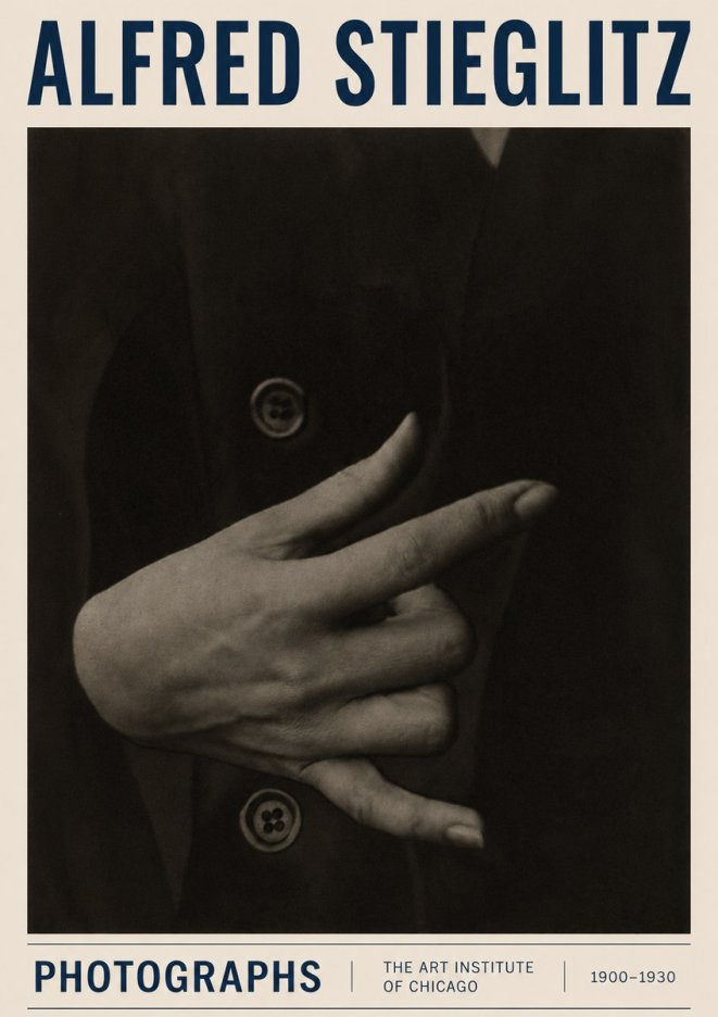 Alfred Stieglitz Hands No3 - Plakát