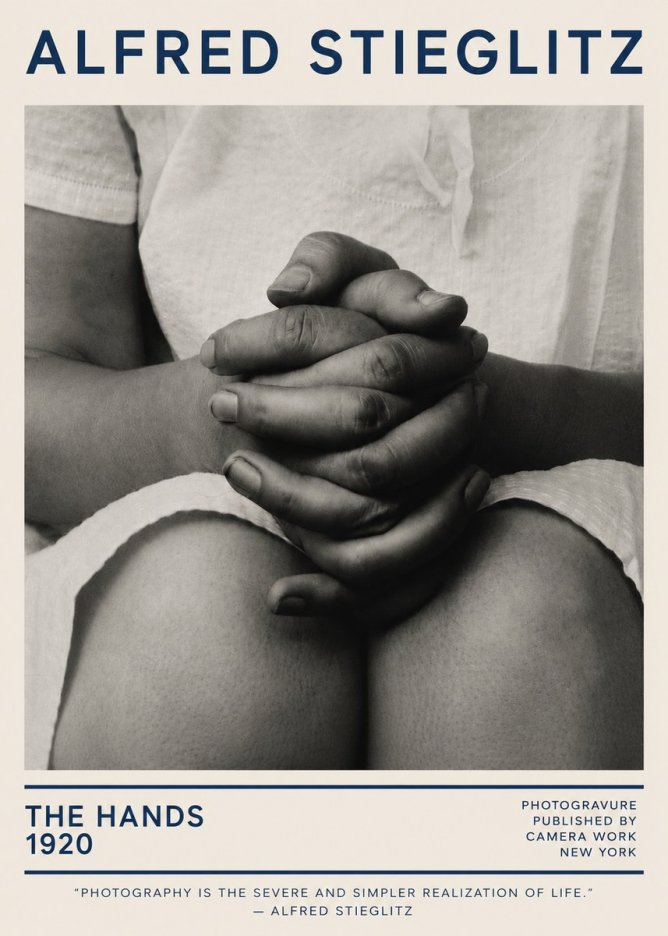 Alfred Stieglitz The Hands No5 - Plakát