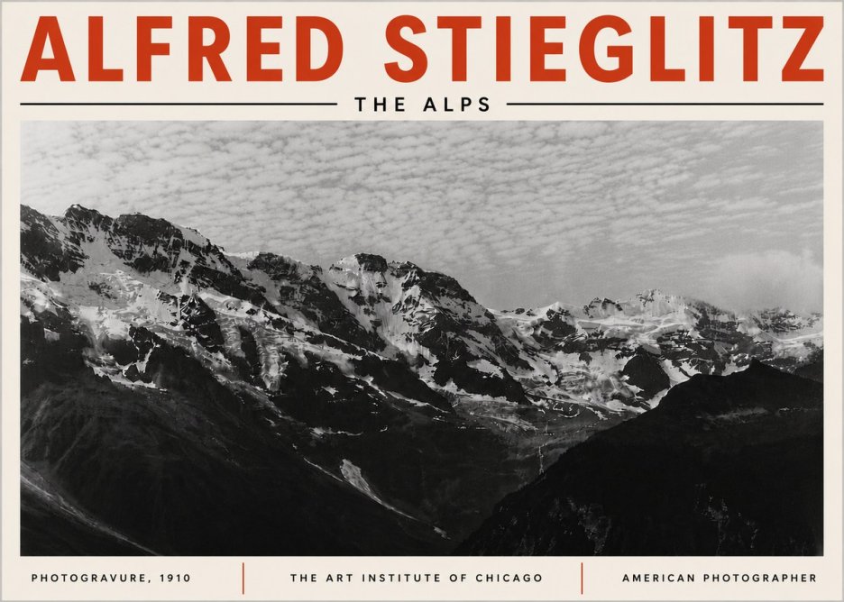 Alfred Stieglitz The Alps No6 - Plakát