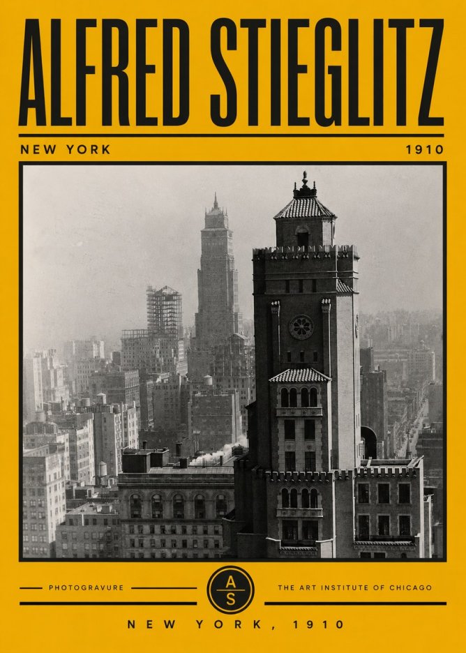 Alfred Stieglitz New York No5 - Plakát