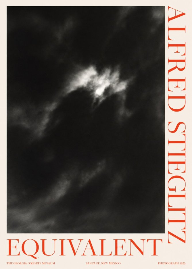 Alfred Stieglitz Equivalent IV No2 - Plakát