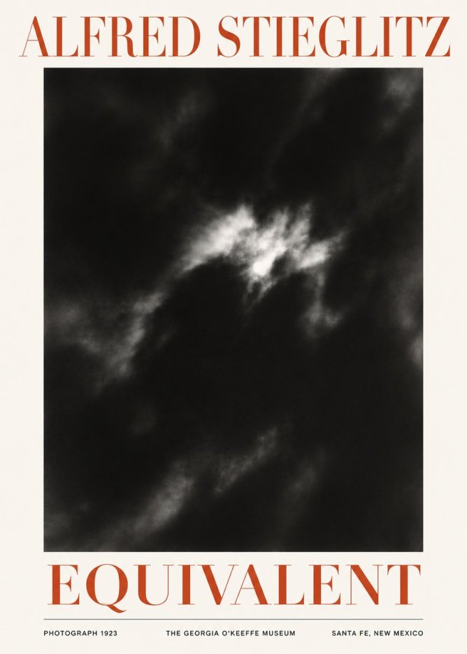 Alfred Stieglitz Equivalent IV No5 - Plakát