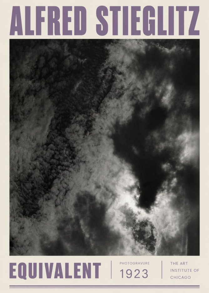 Alfred Stieglitz Equivalent V No5 - Plakát