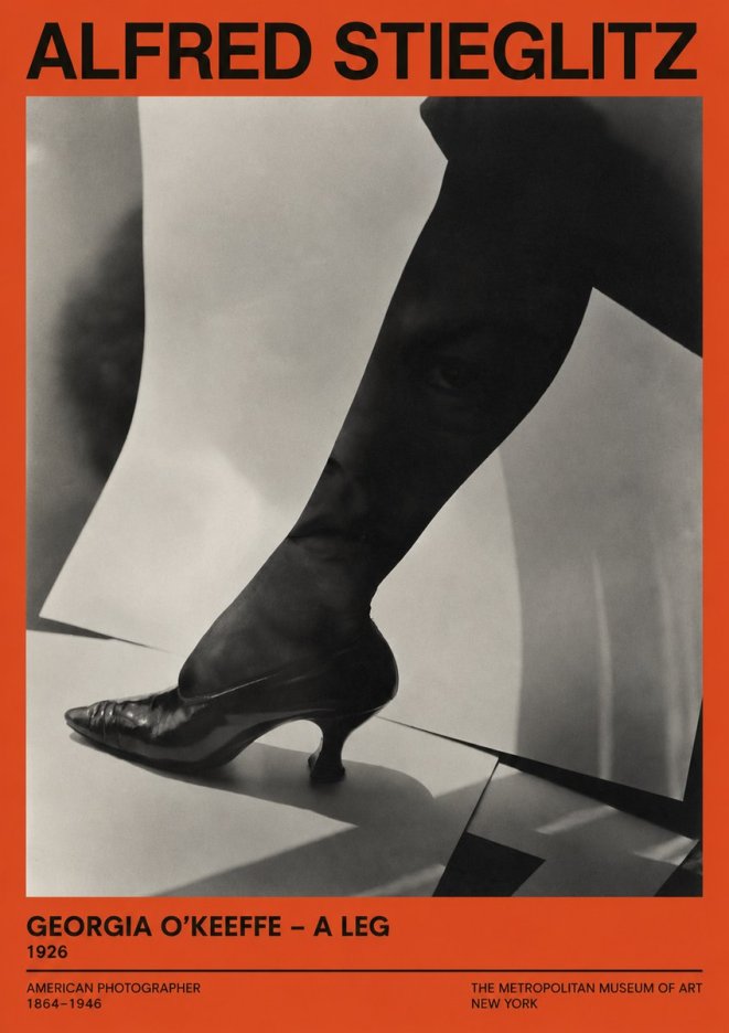 Alfred Stieglitz Georgia O'keeffe – a Leg No2 - Plakát