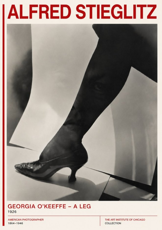 Alfred Stieglitz Georgia O'keeffe – a Leg No5 - Plakát
