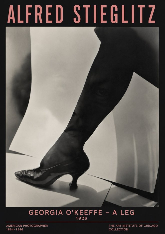 Alfred Stieglitz Georgia O'keeffe – a Leg No6 - Plakát