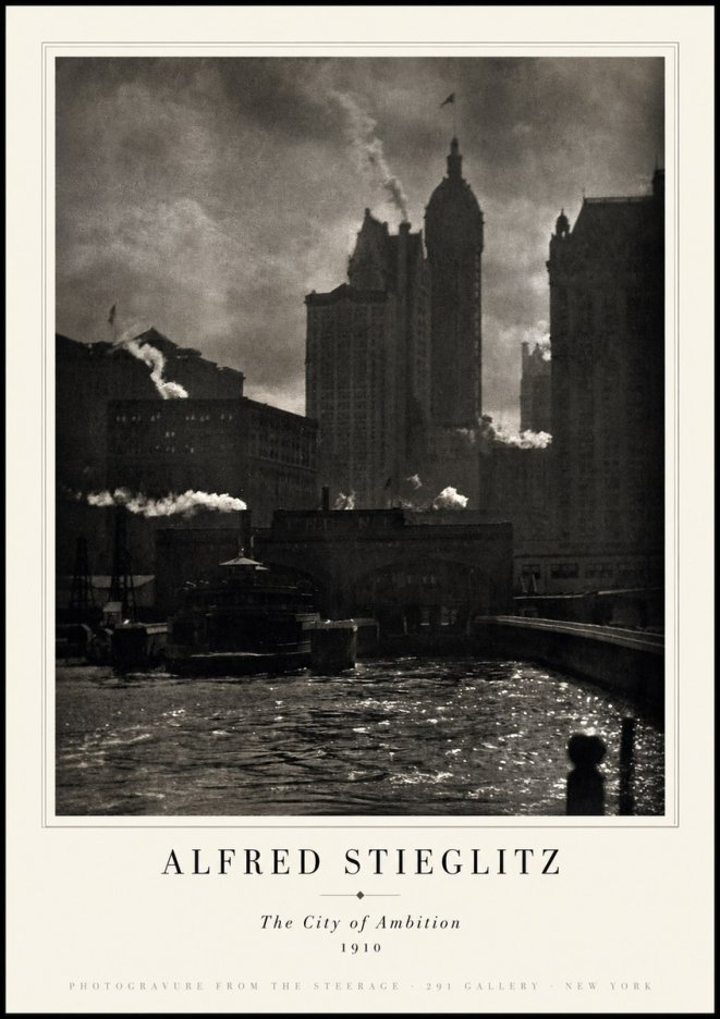 Alfred Stieglitz The City. New York No5 - Plakát