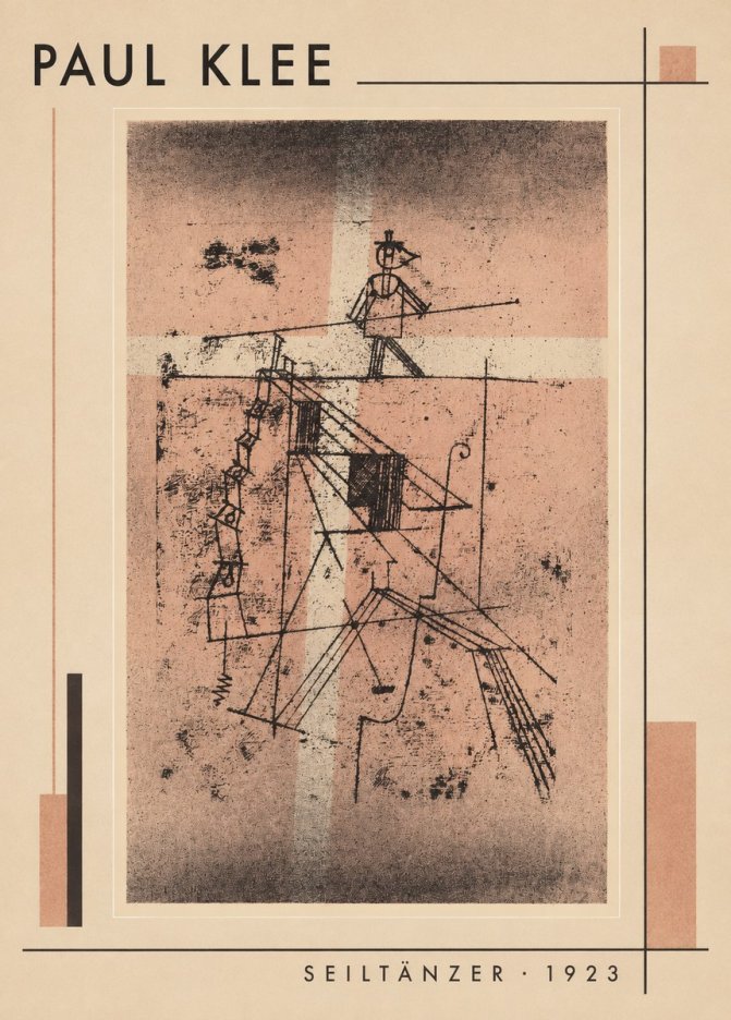 Paul Klee Seiltänzer III No1 - Plakát