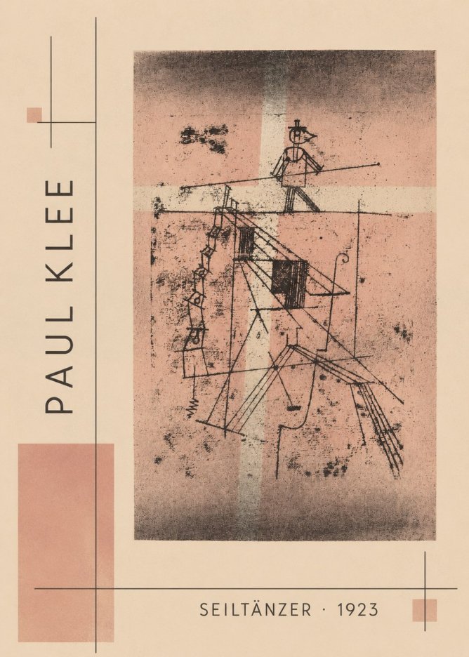 Paul Klee Seiltänzer III No2 - Plakát