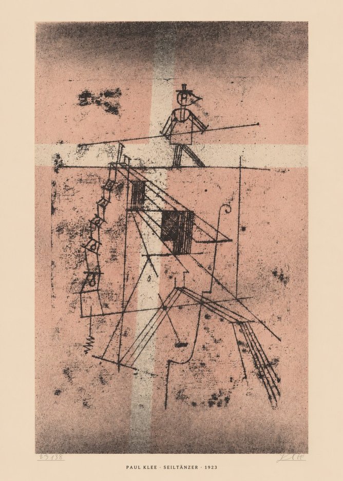 Paul Klee Seiltänzer III No6 - Plakát