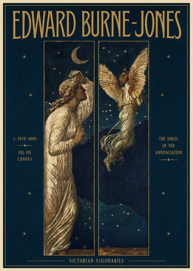 Edward Burne-Jones The Angel of the Annunciation No5 - Plakát