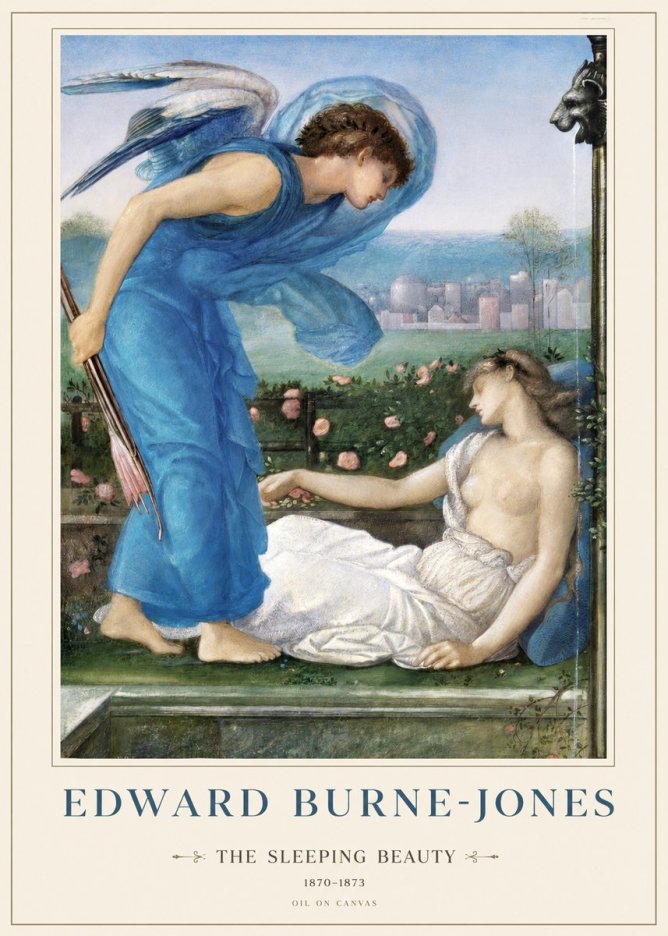 Edward Burne-Jones The Sleeping Beauty No1 - Plakát