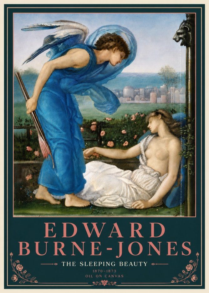 Edward Burne-Jones The Sleeping Beauty No5 - Plakát
