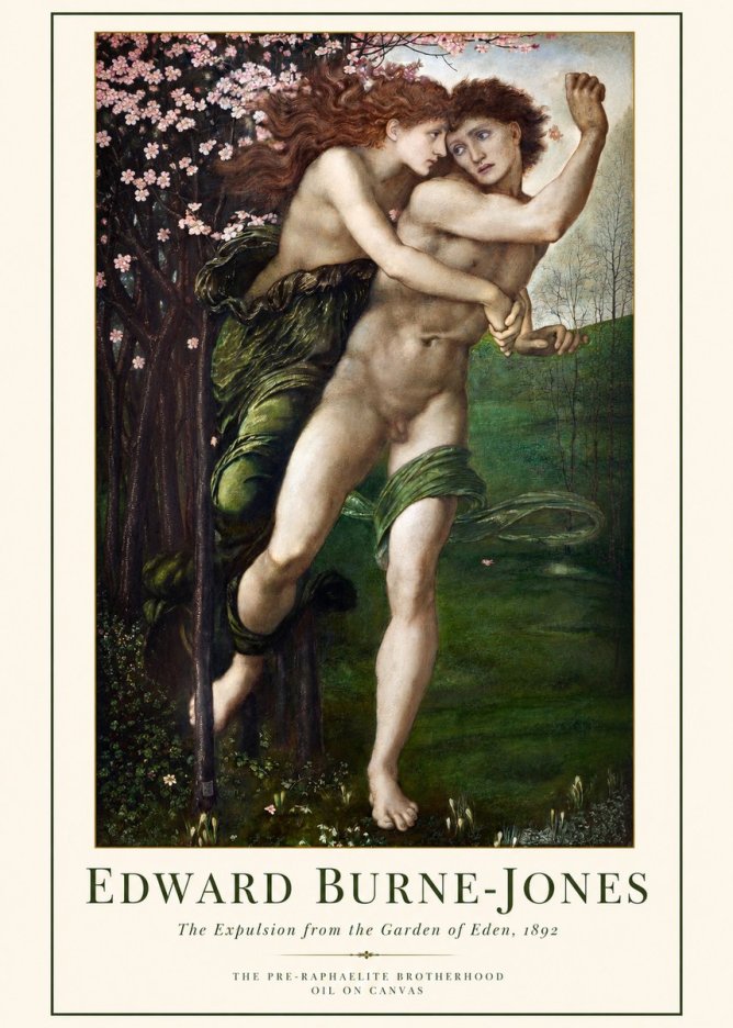 Edward Burne-Jones Springtime and the Spring No6 - Plakát