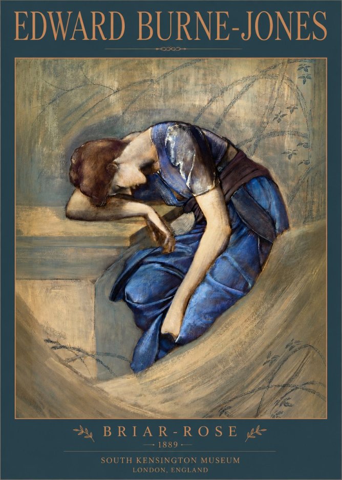 Edward Burne-Jones Briar-rose No2 - Plakát