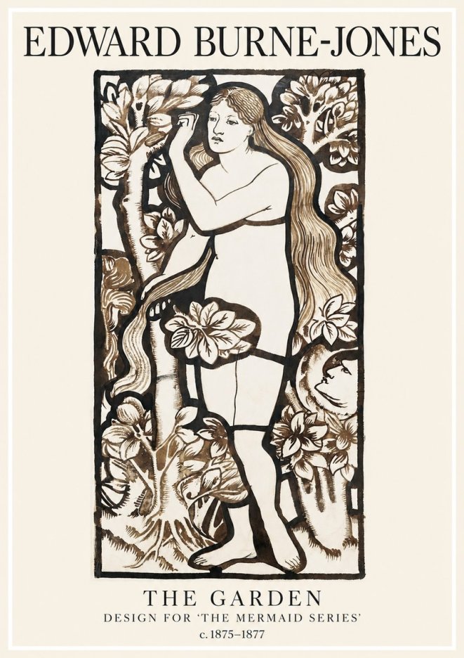 Edward Burne-Jones The Garden No1 - Plakát