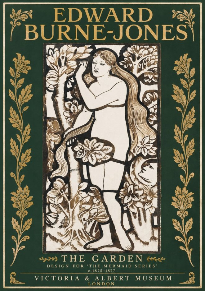 Edward Burne-Jones The Garden No2 - Plakát