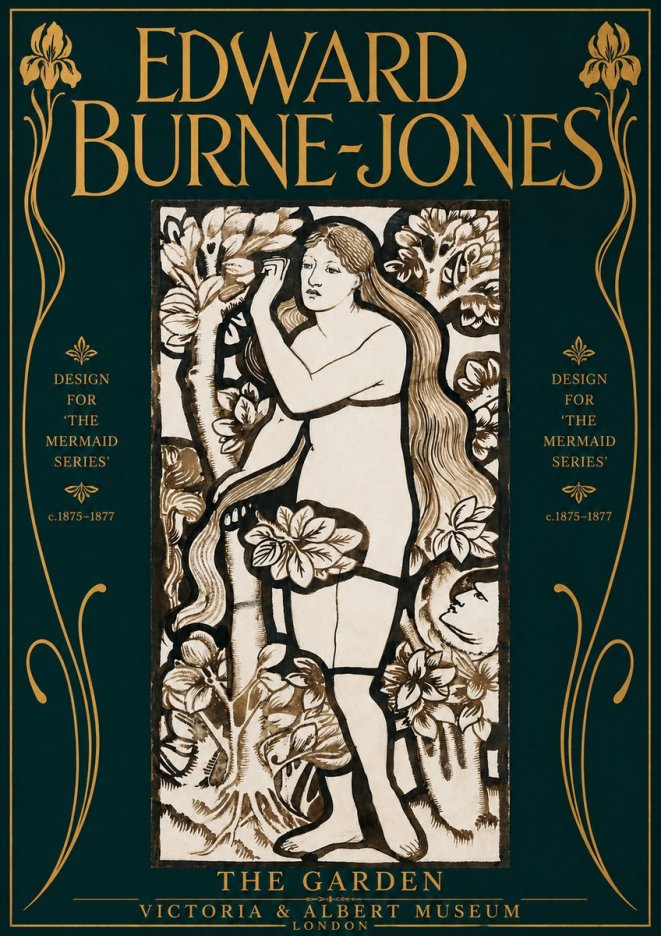 Edward Burne-Jones The Garden No4 - Plakát