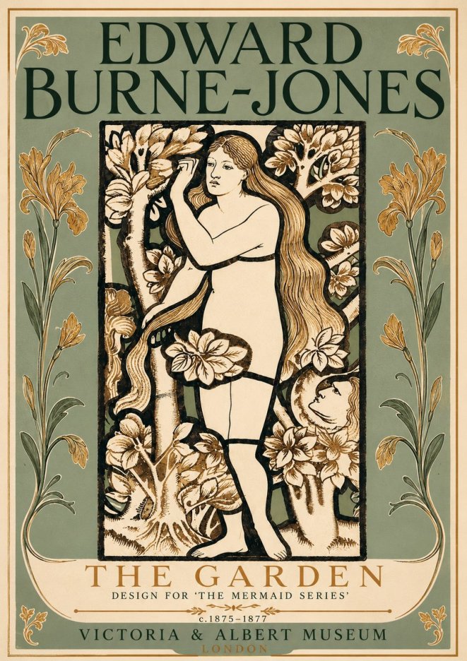 Edward Burne-Jones The Garden No6 - Plakát