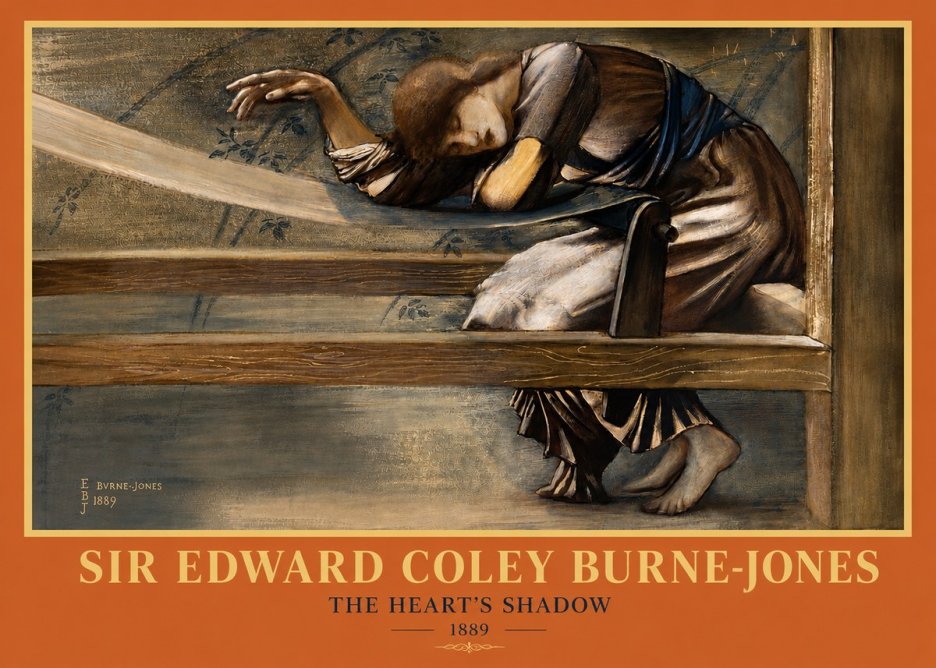 Edward Burne-Jones The Heart's Shadow No3 - Plakát