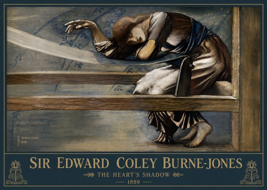 Edward Burne-Jones The Heart's Shadow No4 - Plakát