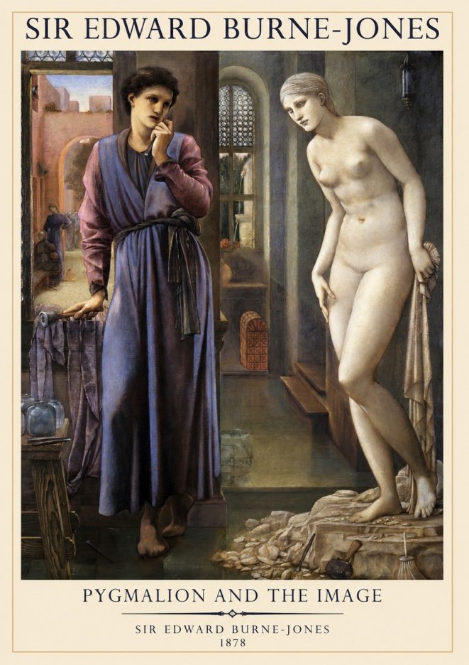 Edward Burne-Jones Pygmalion and the Image No1 - Plakát