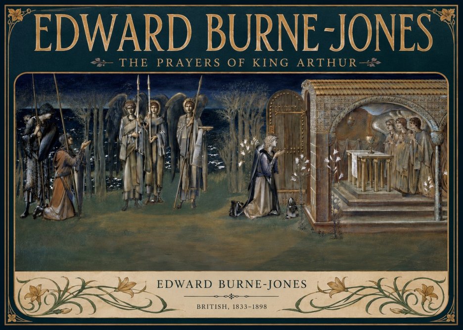 Edward Burne-Jones The Prayers of King Arthur No2 - Plakát