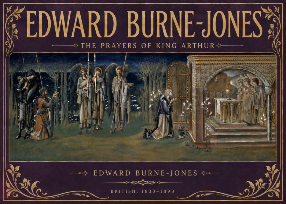 Edward Burne-Jones The Prayers of King Arthur No5 - Plakát