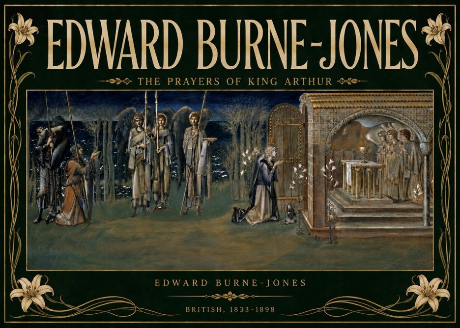 Edward Burne-Jones The Prayers of King Arthur No6 - Plakát