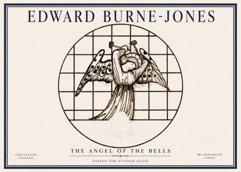 Edward Burne-Jones The Angel of the Bells No1 - Plakát