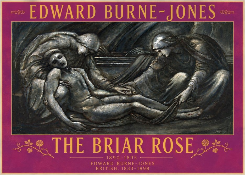 Edward Burne-Jones The Briar Rose No6 - Plakát