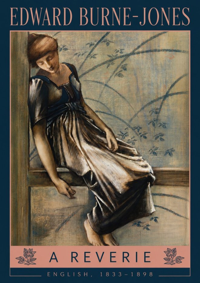 Edward Burne-Jones A Reverie No2 - Plakát