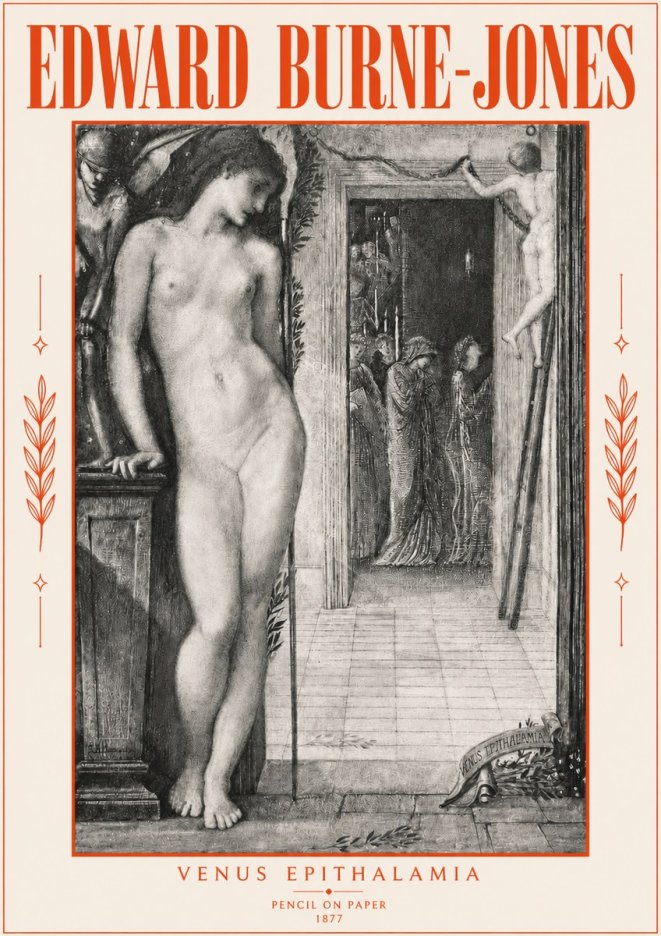 Edward Burne-Jones Venus Epithalamia No5 - Plakát