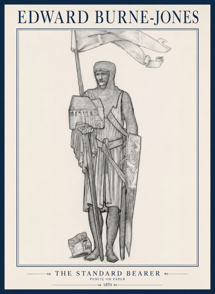 Edward Burne-Jones The Standard Bearer No1 - Plakát